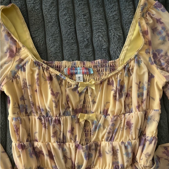 Yellow and purple floral urban outfitters romper - Picture 3 of 4